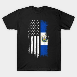 Salvadoran American Flag - Pride El Salvador T-Shirt